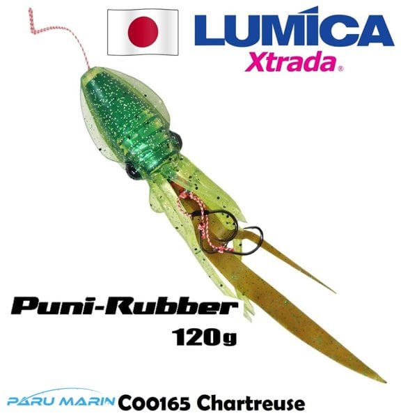 Lumica Xtrada Puni Rubber Tai Rubber Slider 120gr. C00165 Chartreuse