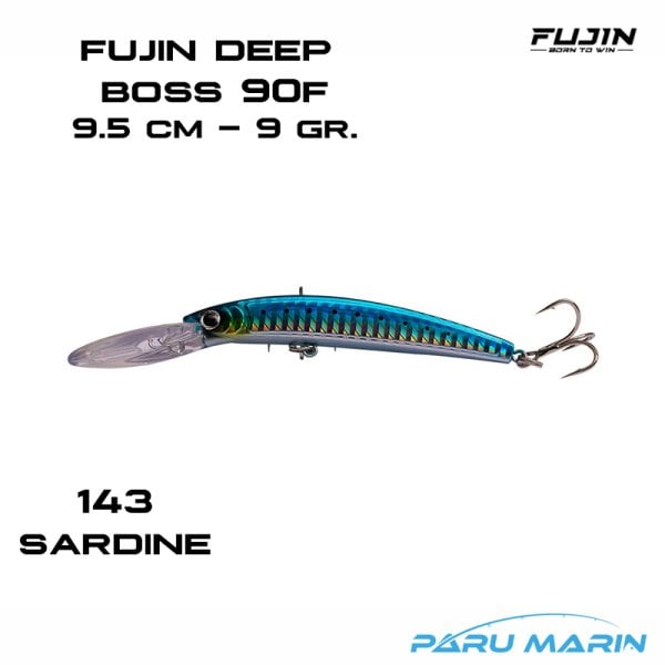 Fujin Deep Boss 90F 9cm Maket Balık 143 Sardine