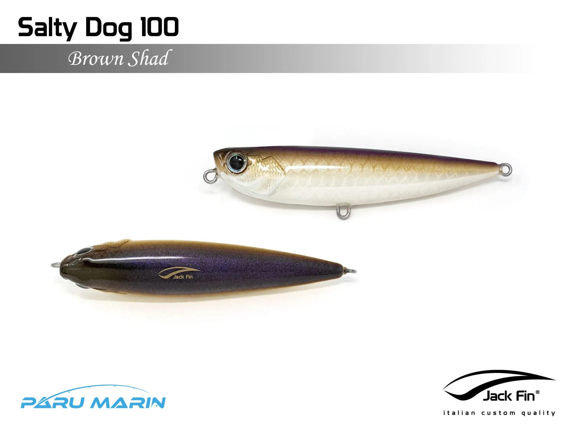 Jack Fin Salty Dog 100 Sahte Yem Brown Shad