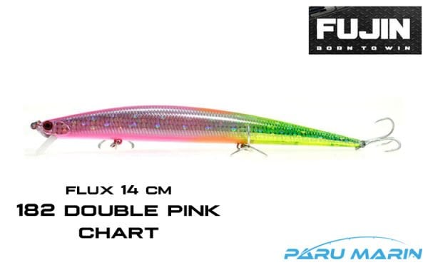 Fujin Flux 140mm 18gr Floating Maket Balık 182 Double Pink Chart