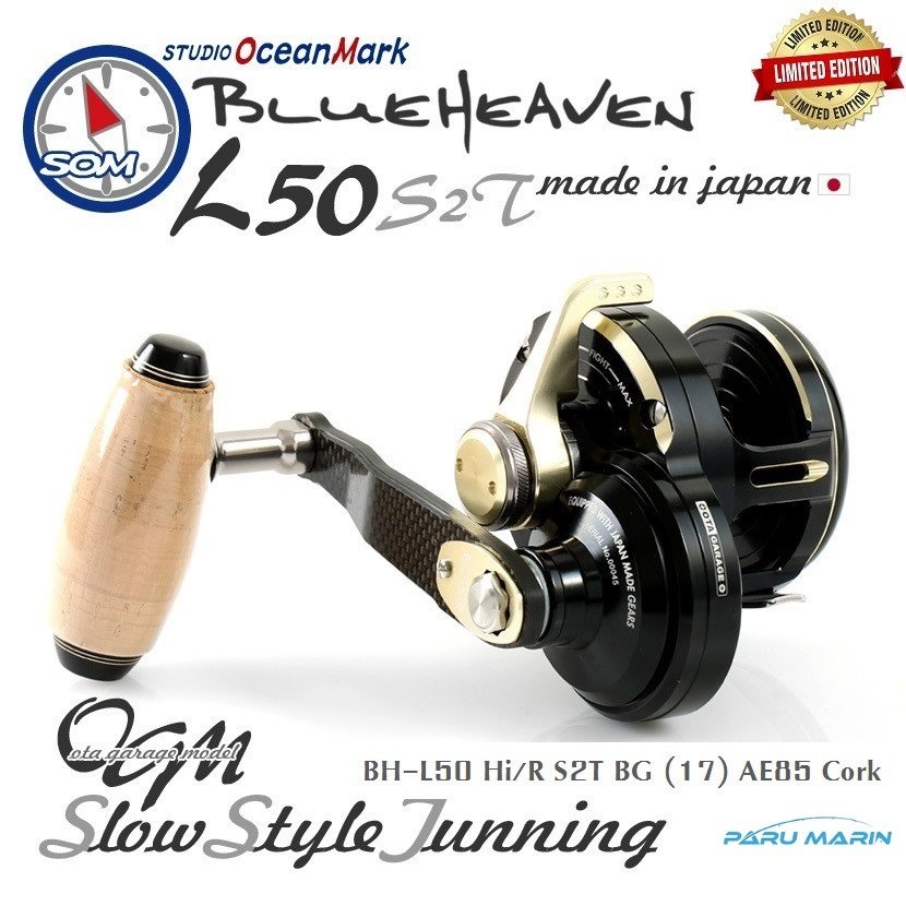 Studio Ocean Mark Blue Heaven L50Hi-R S2T BG (17) AE85 Cork (Sağ El) Jig Çıkrık Olta Makinesi