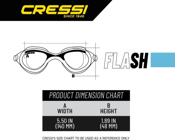 Cressi Flash Clear / Blue Yüzücü Gözlüğü