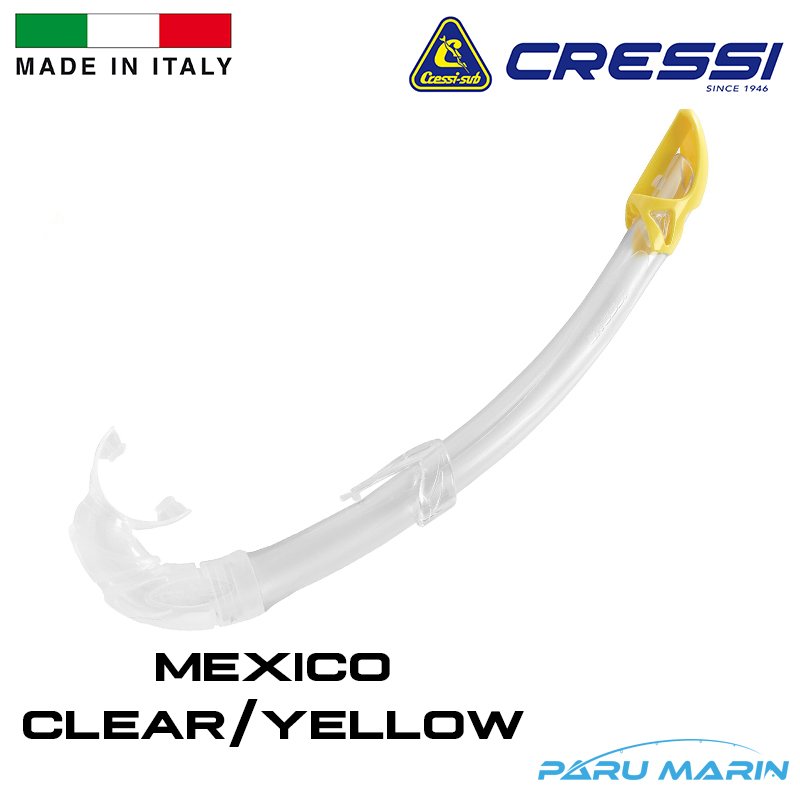Cressi Mexico Şnorkel Şeffaf / Sarı