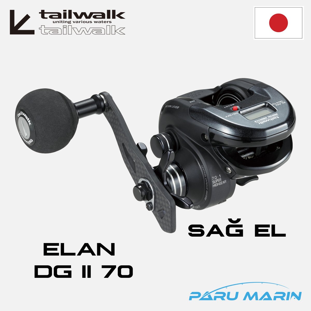 Tailwalk Elan DG II 70 Sayaçlı Tai Game Çıkrık / Jig Makinesi (SAĞ El)