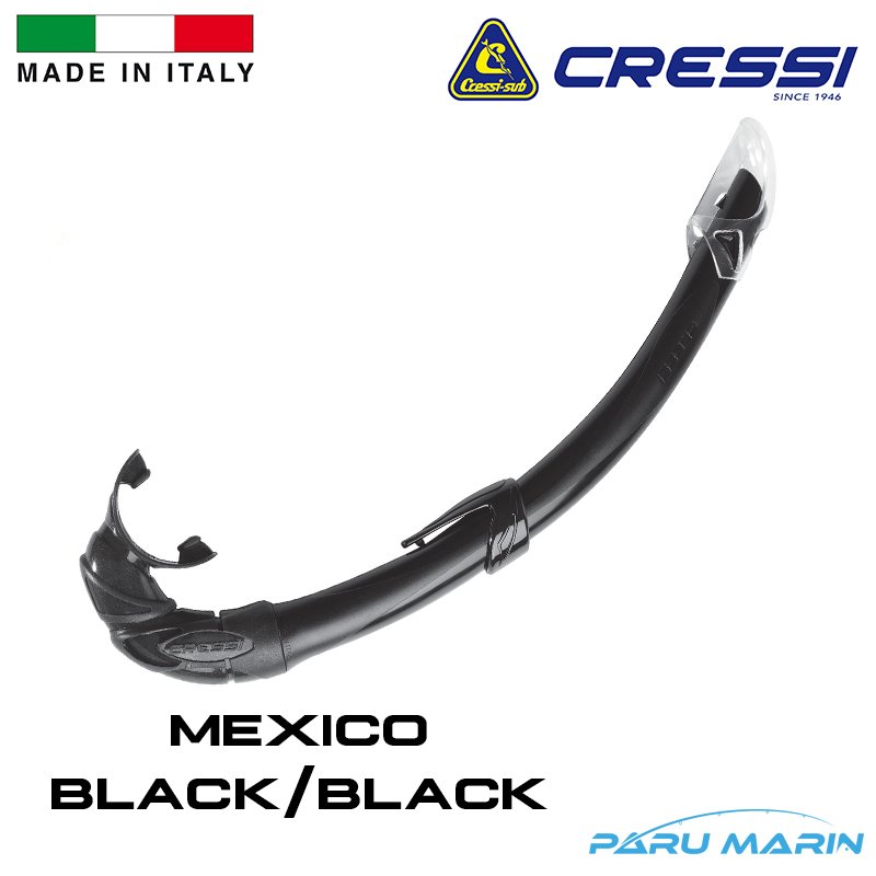 Cressi Mexico Şnorkel Siyah / Siyah