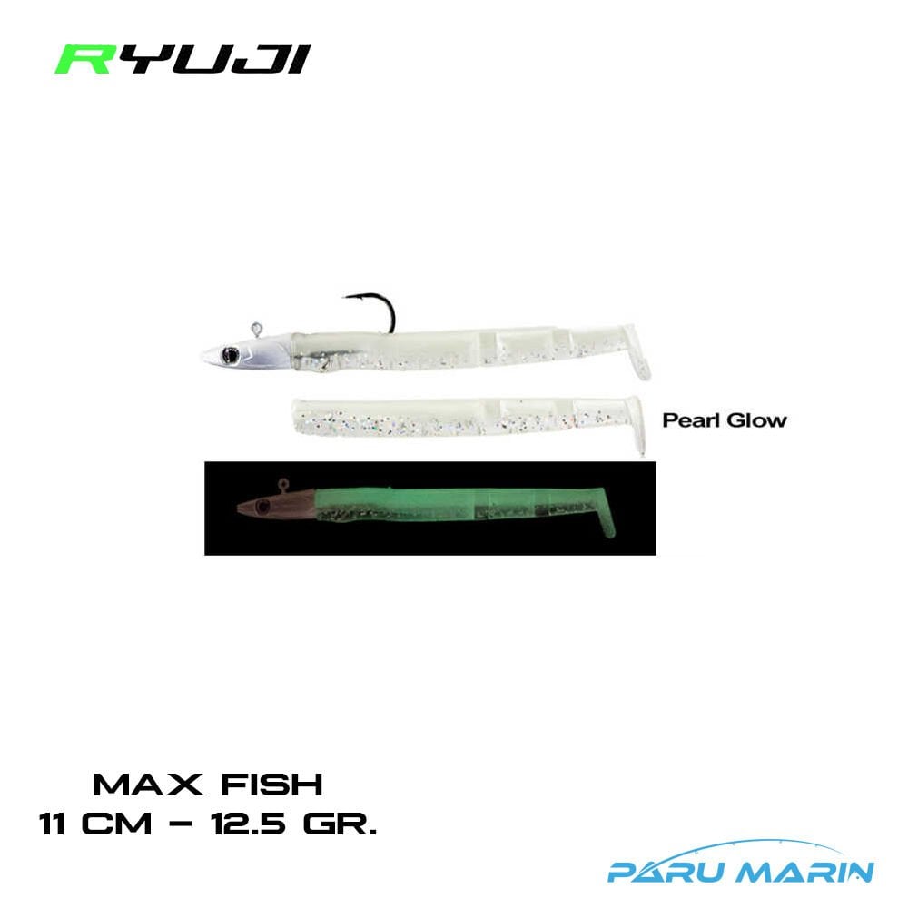 Ryuji Max Fish 11cm 12.5gr. Silikon Yem Pearl Glow