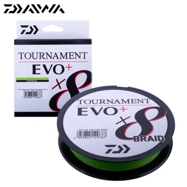 Daiwa Tournament Evo+ x8 135 Mt. 0.12mm 8.6kg. Açık Yeşil İp Misina
