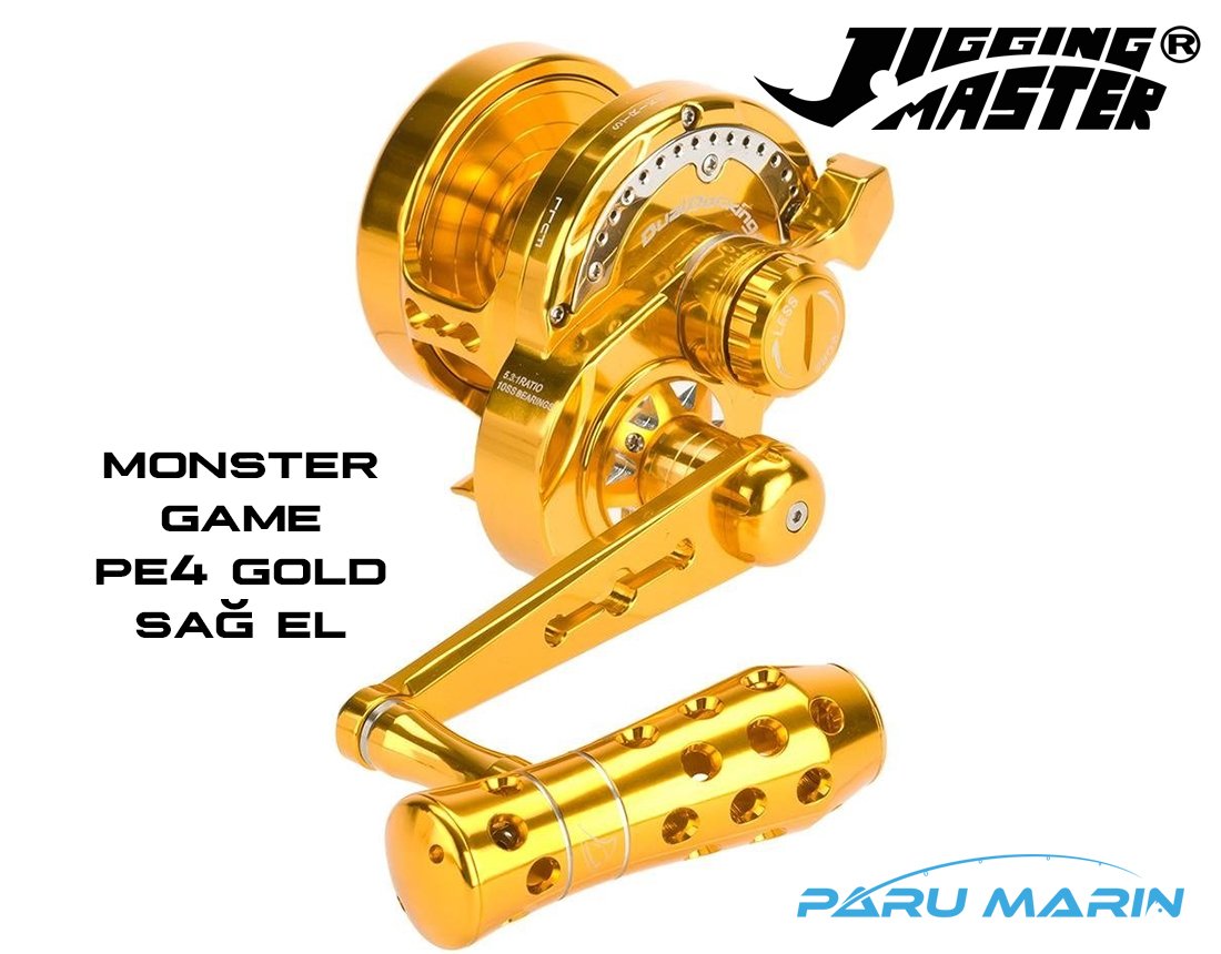 Jigging Master Monster Game Pe4 Gold (Sağ El) Jig Çıkrık Olta Makinesi