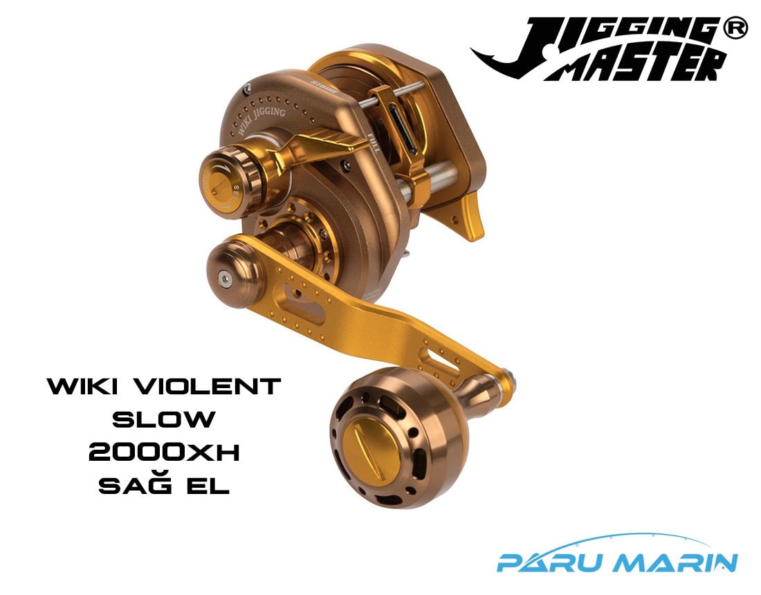 Jigging Master Wiki Violent Slow 2000XH Bronz Gold (Sağ El) Slow Jig Çıkrık Olta Makinesi