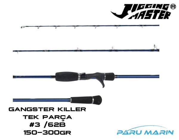 Jigging Master Gangster Killer #3/62B 186cm 150-300gr. Tetikli Spiral Slow Jig Kamış