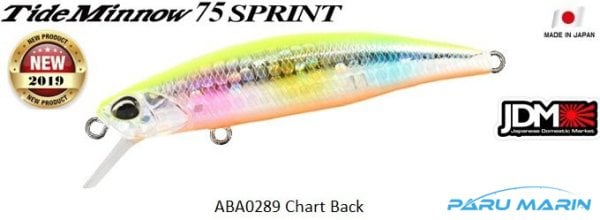 Duo Tide Minnow 75 Sprint ABA0289 / Chart Back