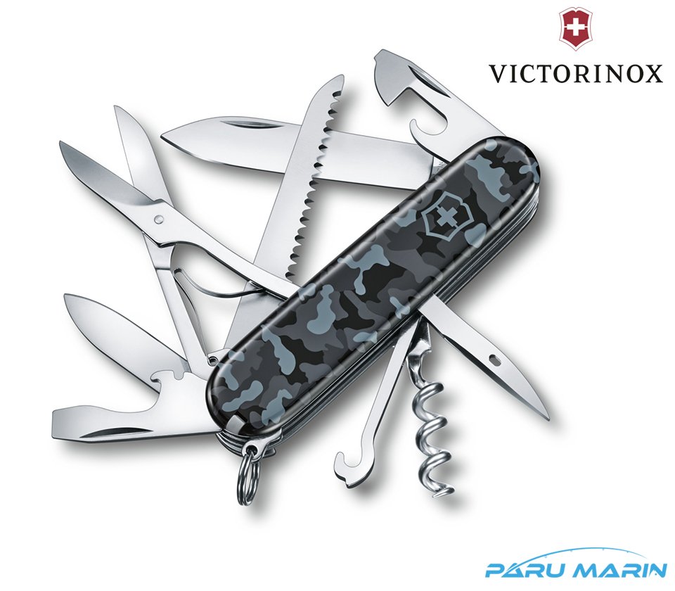 Victorinox 1.3713.942 Huntsman 91mm Mavi Kamuflaj Çakı