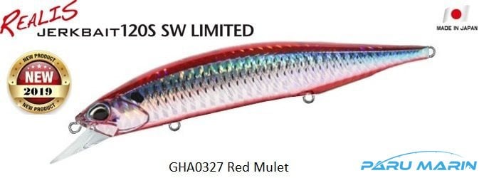 Duo Realis Jerkbait 120S SW GHA0327 / Red Mullet