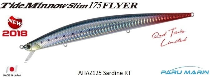 Duo Tide Minnow Slim Flyer 175 AHAZ125 / Sardine Red Tail