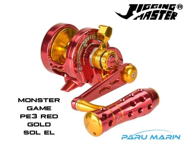 Jigging Master Monster Game Pe3 Red Gold (Sol El) Jig Çıkrık Olta Makinesi