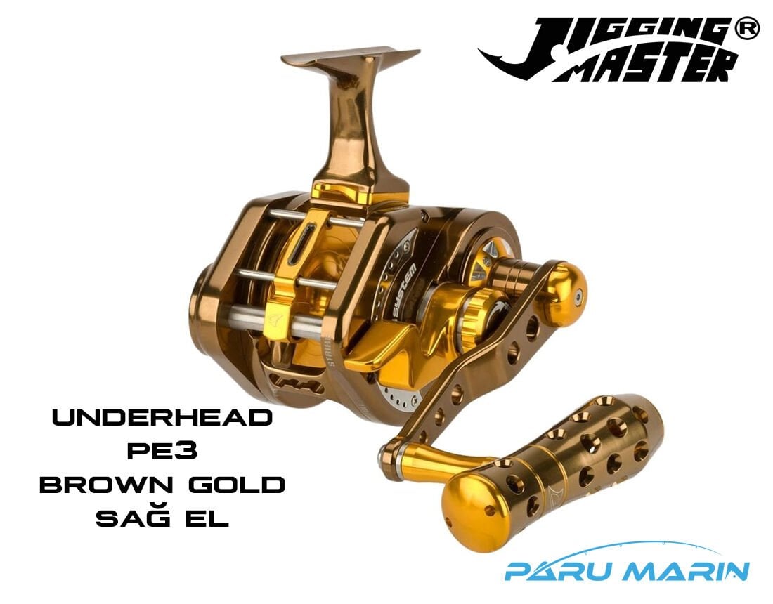 Jigging Master Underhead Pe3 Brown Gold (Sağ El) Jig Çıkrık Olta Makinesi