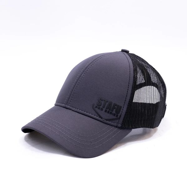 Stafu Pro - North Cap - Charcoal Şapka Siyah Logo