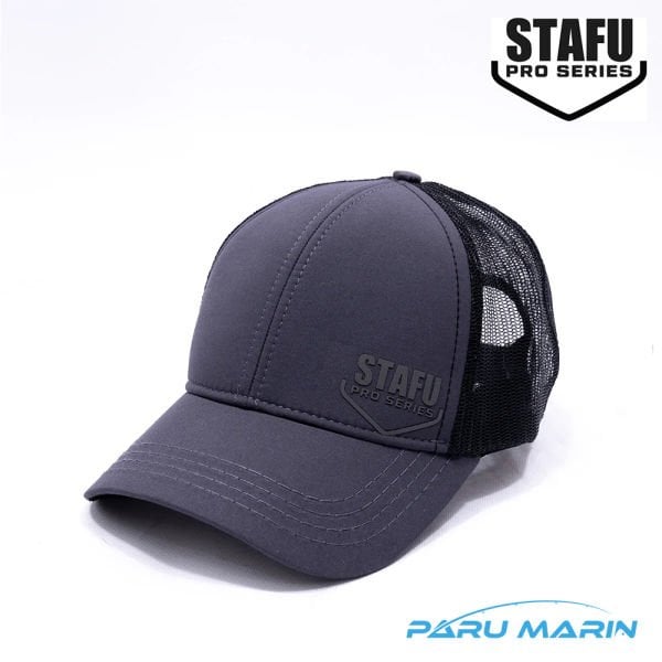 Stafu Pro - North Cap - Charcoal Şapka Siyah Logo