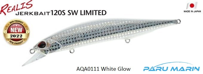 Duo Realis Jerkbait 120S SW AQA0111 White Glow