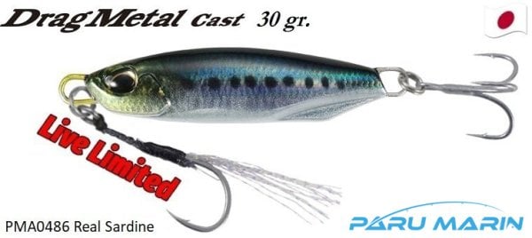 Duo Drag Metal Cast Jig 30Gr. PMA0486 Real Sardine