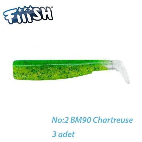 Fiiish BM90/2 BM778 3 Adet Yedek Gövde Chartreuse Silikon