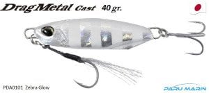 Duo Drag Metal Cast Jig 40Gr. PDA0101 / Zebra Glow