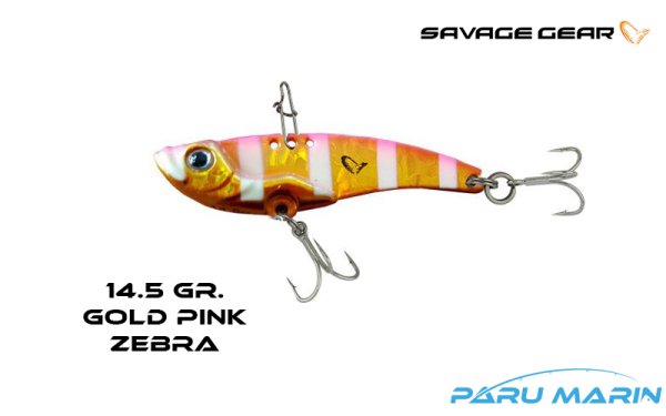 Savage Gear 3D VIB Blade 5.5cm 14.5gr. Gold Pink Zebra