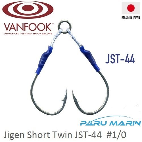 Vanfook Jigen Short Twin Çiftli Assist İğne JST-44 #1/0 2 Adet