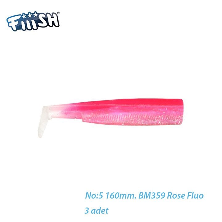 Fiiish BM160/5 BM359 3 Adet Yedek Gövde Rose Fluo Silikon