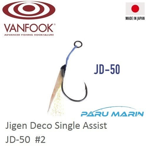 Vanfook Jigen Tekli Assist İğne JD-50 3 Adet  # 2