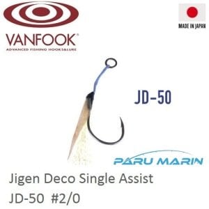 Vanfook Jigen Tekli Assist İğne  JD-50 3 Adet  # 2/0