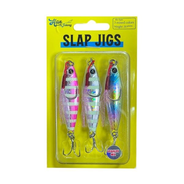 HanFish  Slap Jigs UV & Glow Mix 15gr.