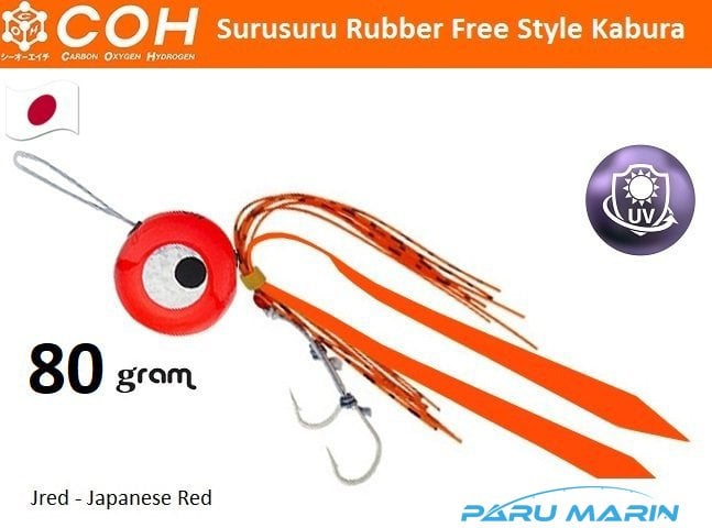 COH Kabura Slider Tai Rubber Jig Suni Yem 80gr. JRED