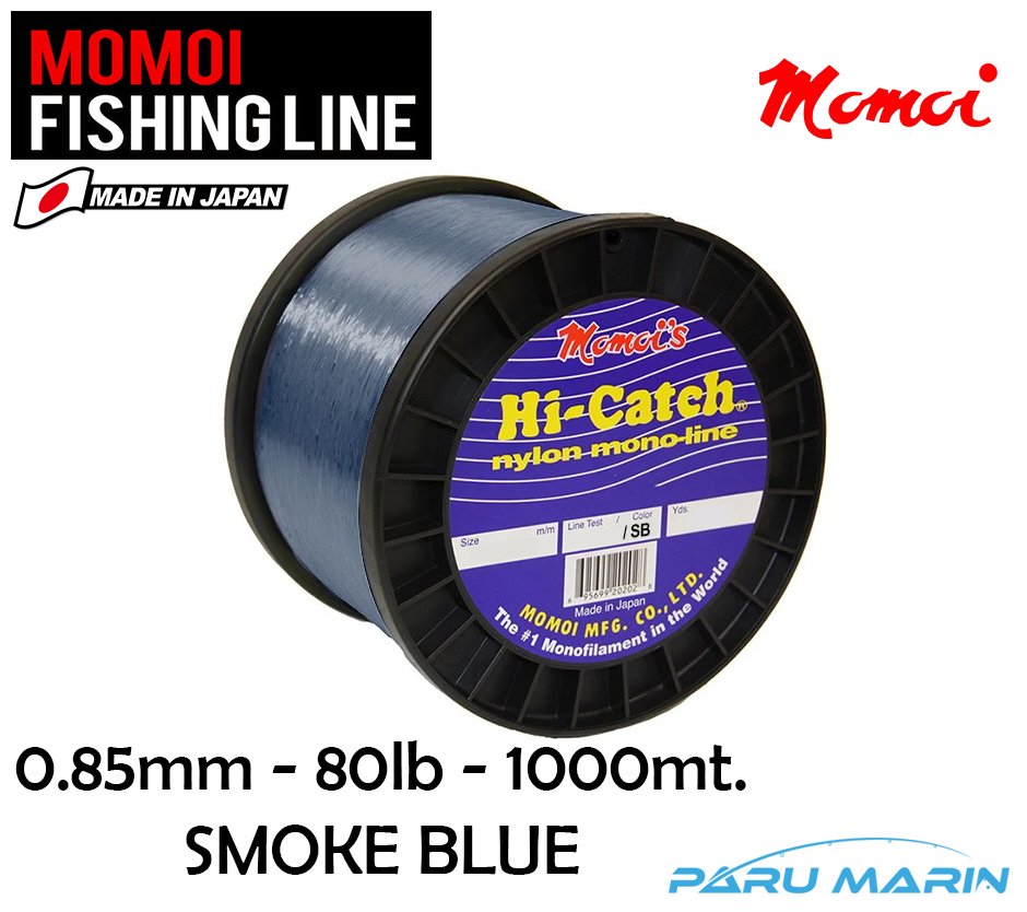 MOMOI HI-CATCH 80lb (0.85mm) 1000mt Smoke Blue Misina