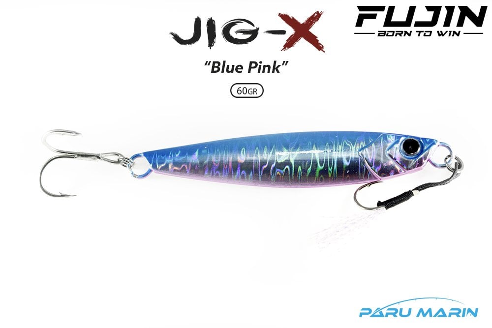 Fujin Jig-X 60gr. Shore Jigging - Jig Yem BLUE PINK