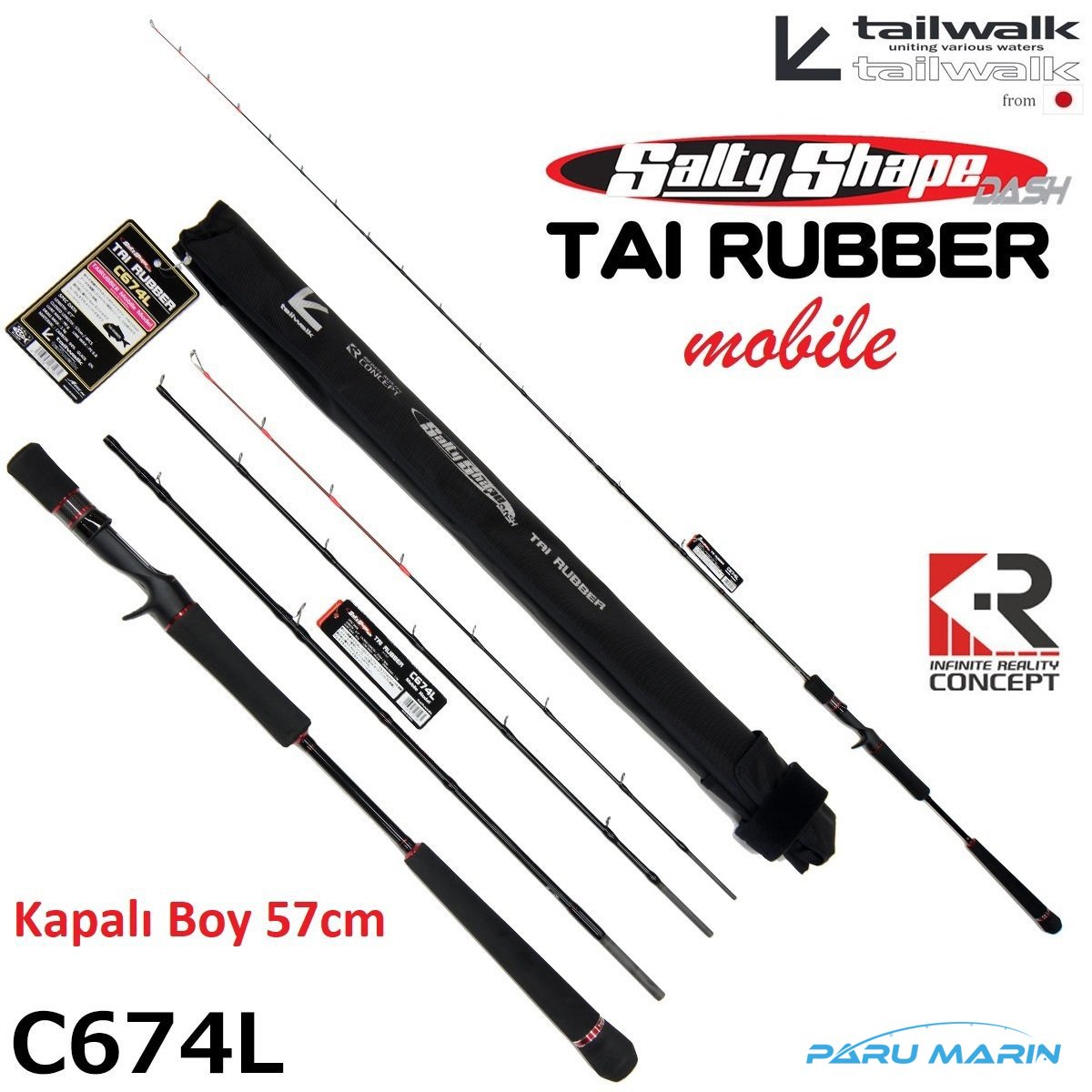 Tailwalk SSD Tai Rubber Mobile C674L 2,00mt. / Max. 90gr.