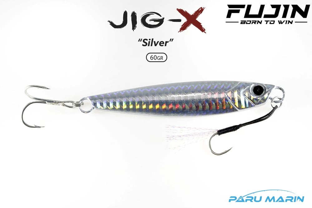 Fujin Jig-X 60gr. Shore Jigging - Jig Yem SILVER