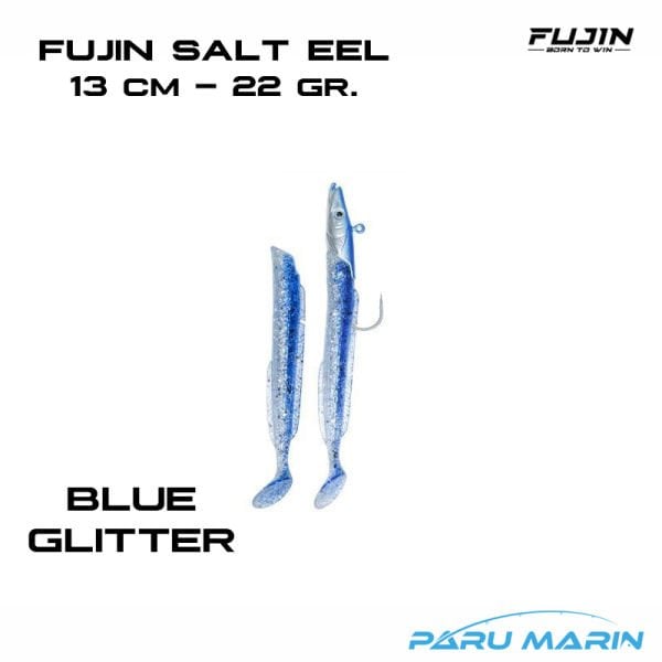 Fujin Salt Eel 13cm 22gr x2 Silikon Yem 021 Blue Glitter