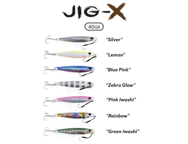 Fujin Jig-X 40gr. Shore Jigging - Jig Yem GREEN IWASHI