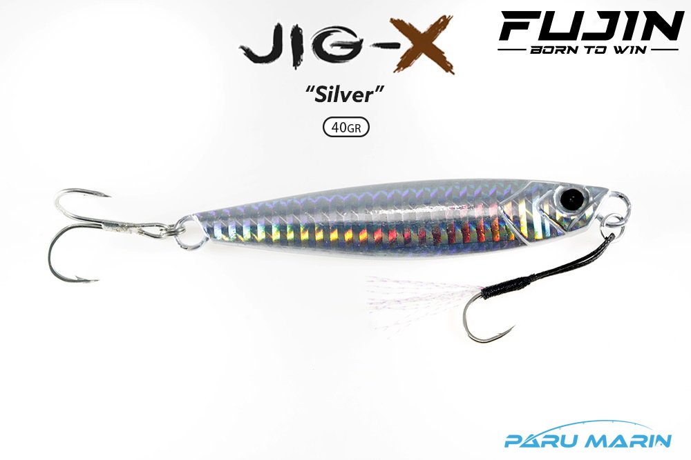 Fujin Jig-X 40gr. Shore Jigging - Jig Yem SILVER