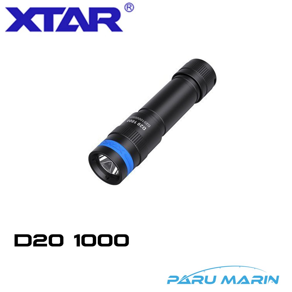 XTAR D20 1000 Dalış Feneri 50mt. 1000 Lümen