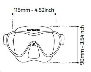 Cressi ZS1 White Dalış ve Yüzme Maskesi