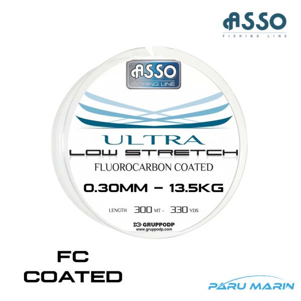 Asso Ultra Low Stretch %100 FC COATED 0.30mm misina 300mt.