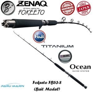 Zenaq Fokeeto FB53-8 Jig Kamışı  160 cm. Max. 300 g.