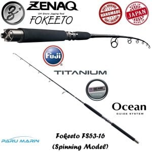 Zenaq Fokeeto FS53-16 Jig Kamışı  160 cm. Max. 500 g.