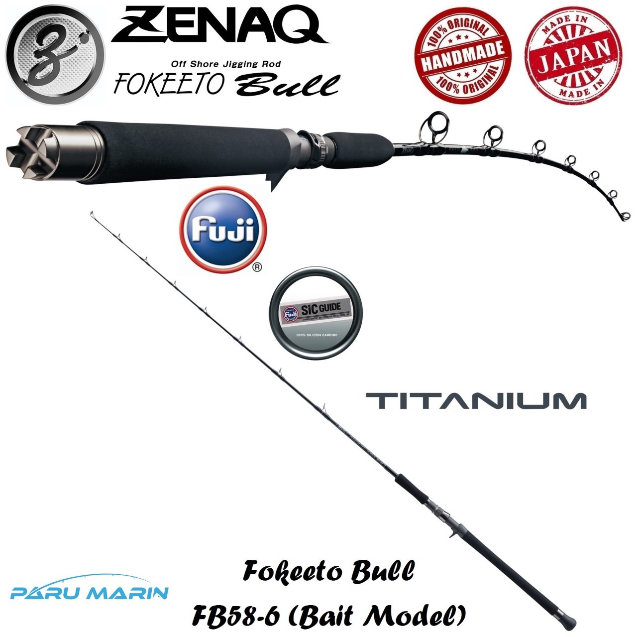 Zenaq Fokeeto Bull FB58-6 Jig Kamışı  172 cm. Max. 270 g.