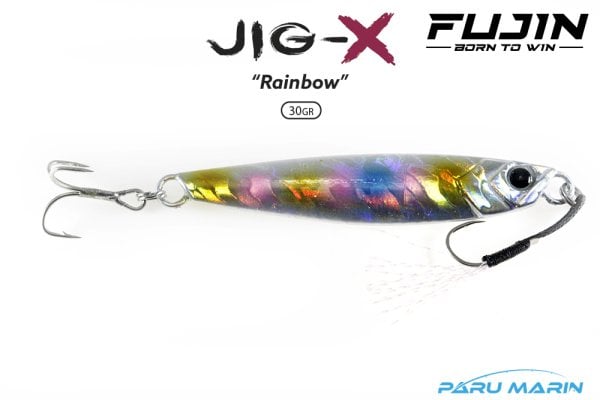 Fujin Jig-X 30gr. Shore Jigging Yem Rainbow