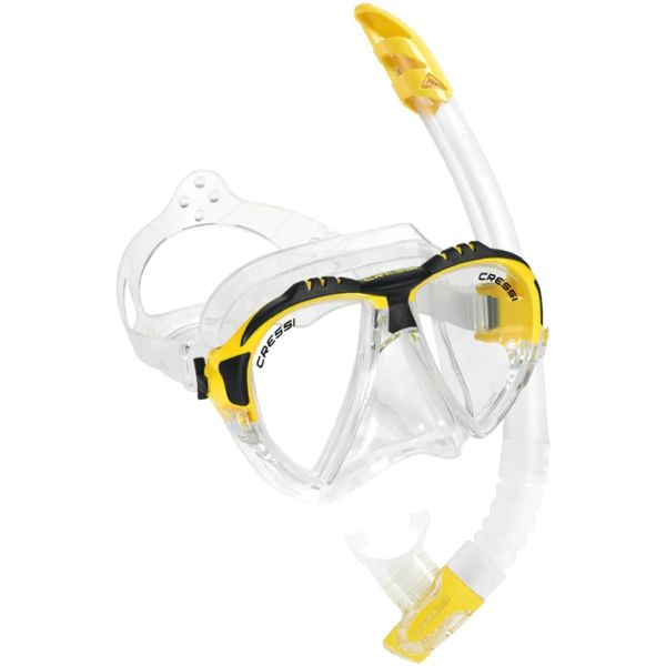 Cressi Matrix Maske + Gamma Şnorkel Set Sarı