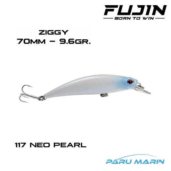 Fujin Ziggy7 Maket Balık 70mm 117 Neo Pearl