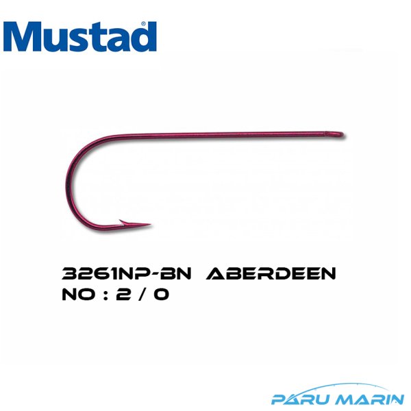 Mustad 3261NP-BN Aberdeen No: 2/0 Uzun İğne